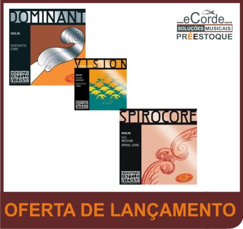 Set Montado Para Violino - DOMINANT + SPIROCORE + TITANIUM SOLO