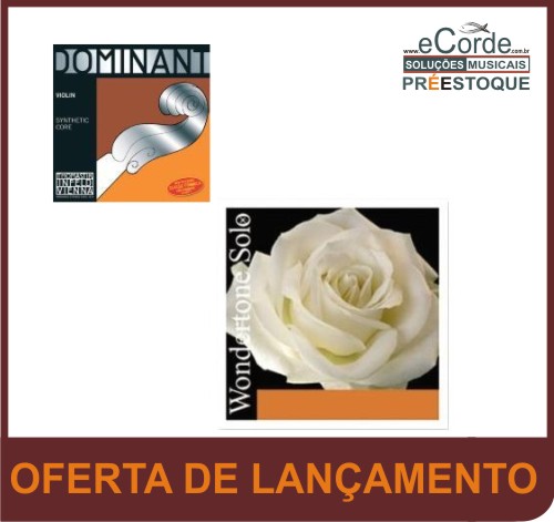 Set Montado Para Violino - DOMINANT + WONDERTONE