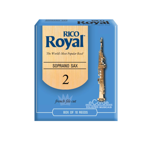 Caixa de Palhetas Rico Royal Regular - Sax Soprano