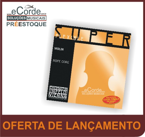 Jogo de Cordas para Violino - SUPERFLEXIBLE ALUM�NIO