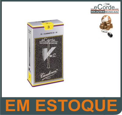 Caixa de Palhetas Vand. V12 - 3.5+ - Clarineta Bb - **EM ESTOQUE