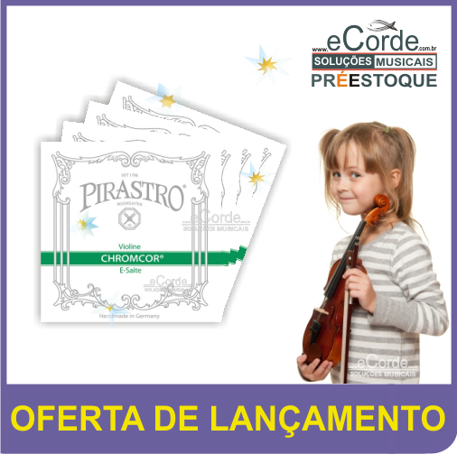 Jogo de Cordas Para Violino 1/8 - CHROMCOR