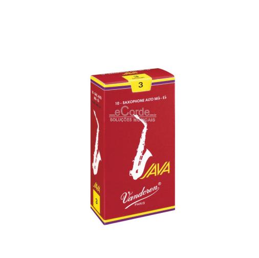 Caixa de Palhetas Vandoren JAVA RED - Sax Alto