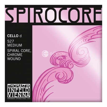Thomastik Spirocore Corda Per Viola 4/4 - Re Nucleo Spirale, Rivestimento Alluminio, Tensione Forte - Foto 4