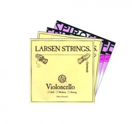 Encordoamento Montado Violoncelo - LARSEN RÍGIDA + SPIROCORE TUNGSTENIUM MÉDIA